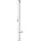 Crowbar | with forged tip and straight cutter | length: 1,80 m
